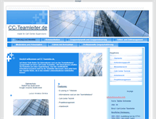 Tablet Screenshot of cc-teamleiter.de